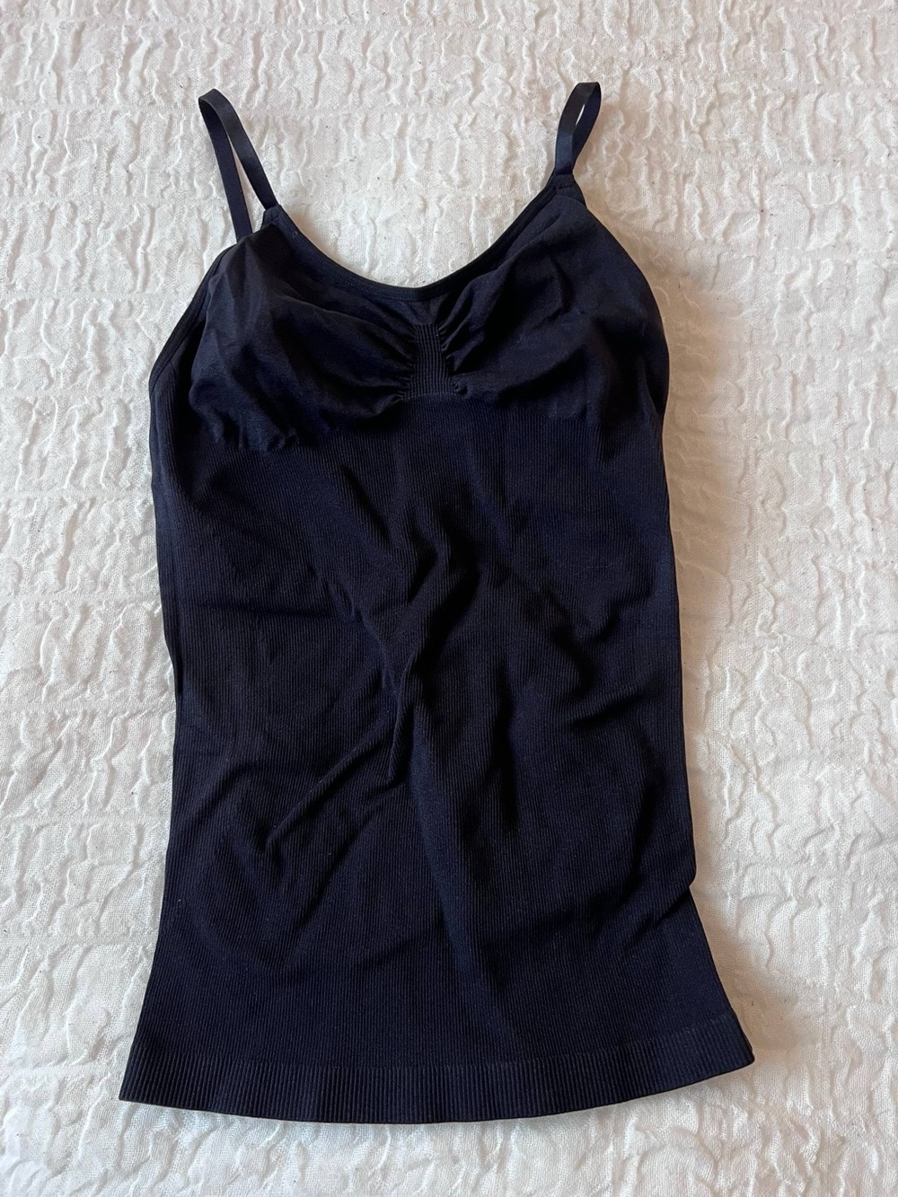 George Black Seamless Cami Tank - Slim Fit